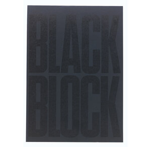 Bloc Black Block 29 7x21cm - Papier Jaune Ligné - 70 Feuillets - Noir - X 5 - Exacompta